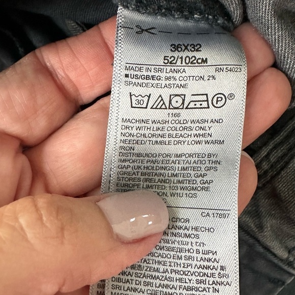 Men’s Slate Blue/Gray Dress Pants Slim Cut, Size 36x32 from Gap - Picture 3 of 12